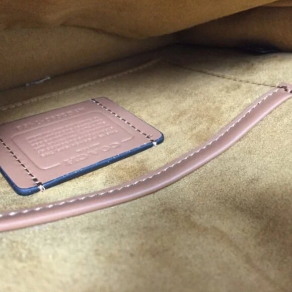 COACH Polished Pebble Tabby Chain Clutch Bag - Picture 10 of 13